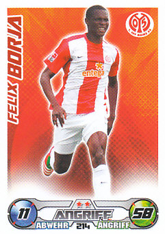 Felix Borja 1. FSV Mainz 05 2009/10 Topps MA Bundesliga #214